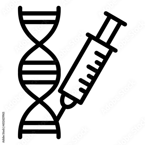 Vector Design Genetic Engineering Icon Style