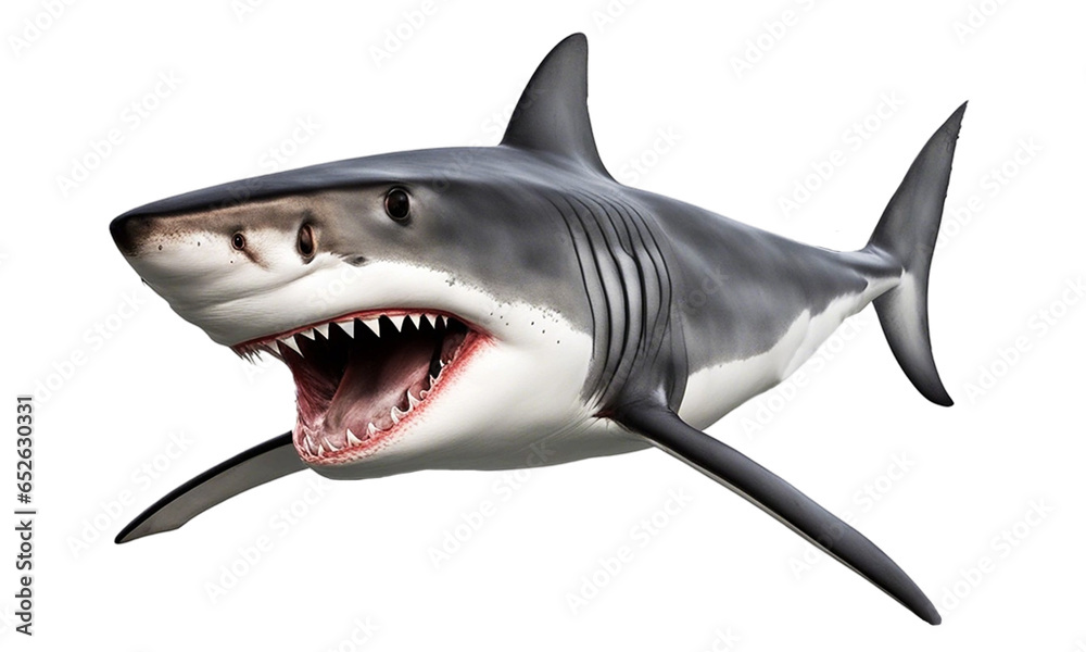 Fototapeta premium Shark on transparent background