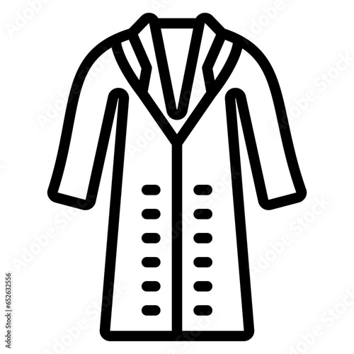 Vector Design Long Coat Icon Style