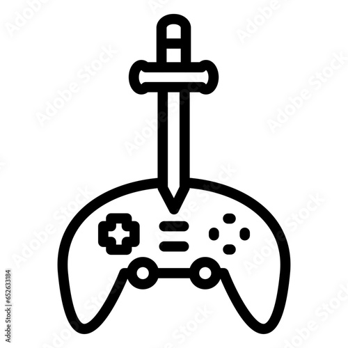 Vector Design Adventure Game Icon Style