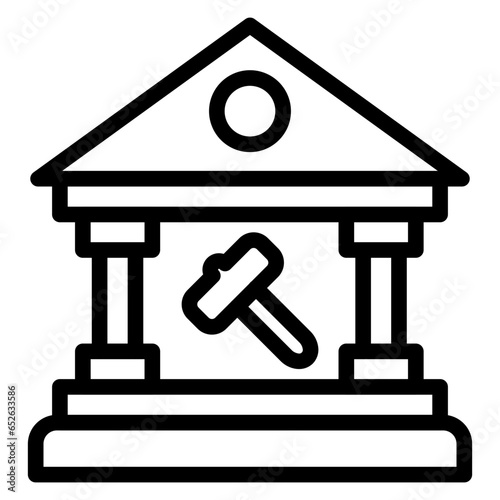 Vector Design Government Auction Icon Style