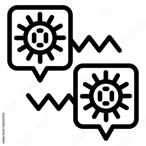 Vector Design Bioethics Debate Icon Style