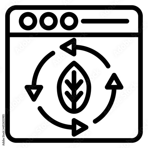 Vector Design Continuous Updating Icon Style