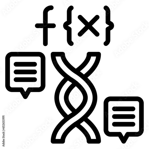 Vector Design Functional Genomics Icon Style