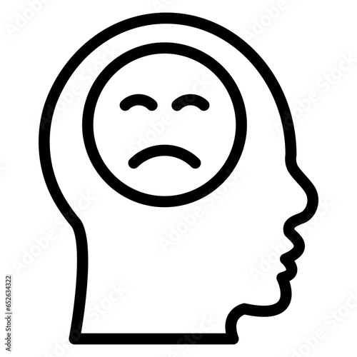 Vector Design Depression Icon Style