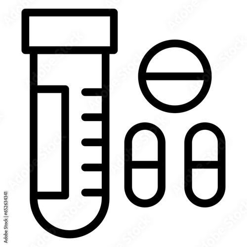 Vector Design Drug Test Icon Style