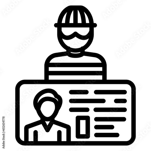 Vector Design Identity Theft Icon Style