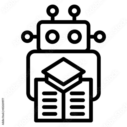 Vector Design Machine Learning Icon Style