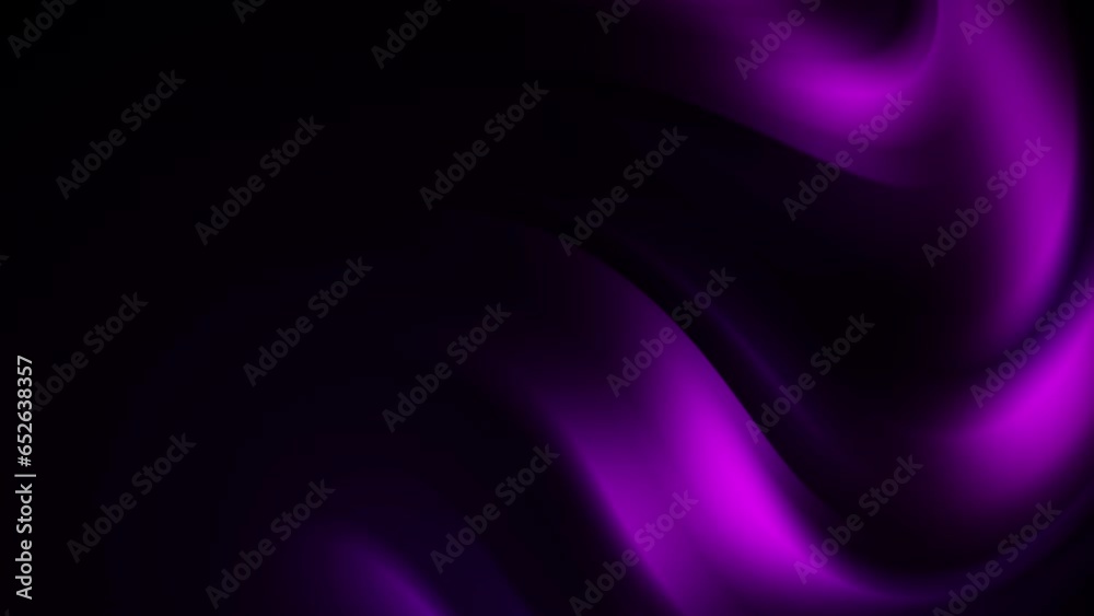 Abstract wavy animation of purple curved purple blurred glow. Looped dark motion graphics. Abstract wavy animation of purple curved purple blurred glow. Looped dark motion graphics.