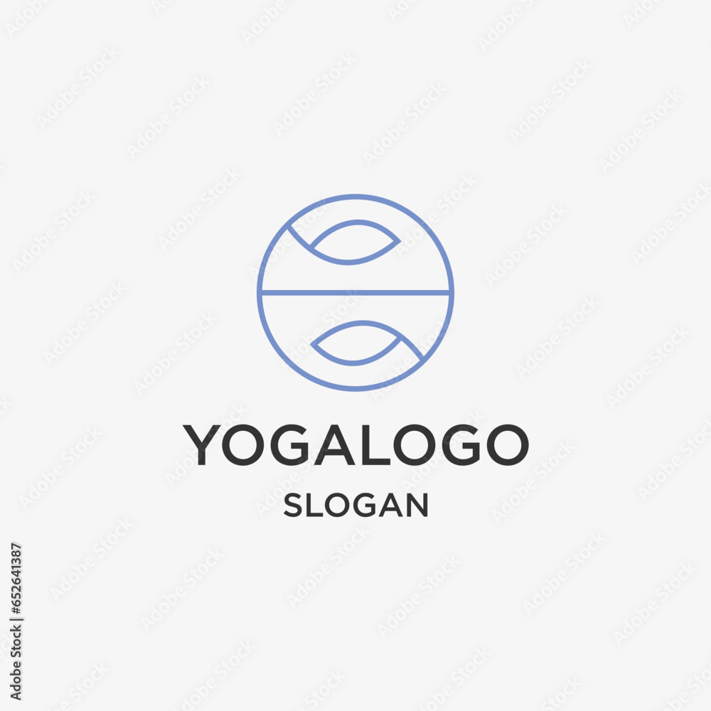 Yoga logo template vector illustration design