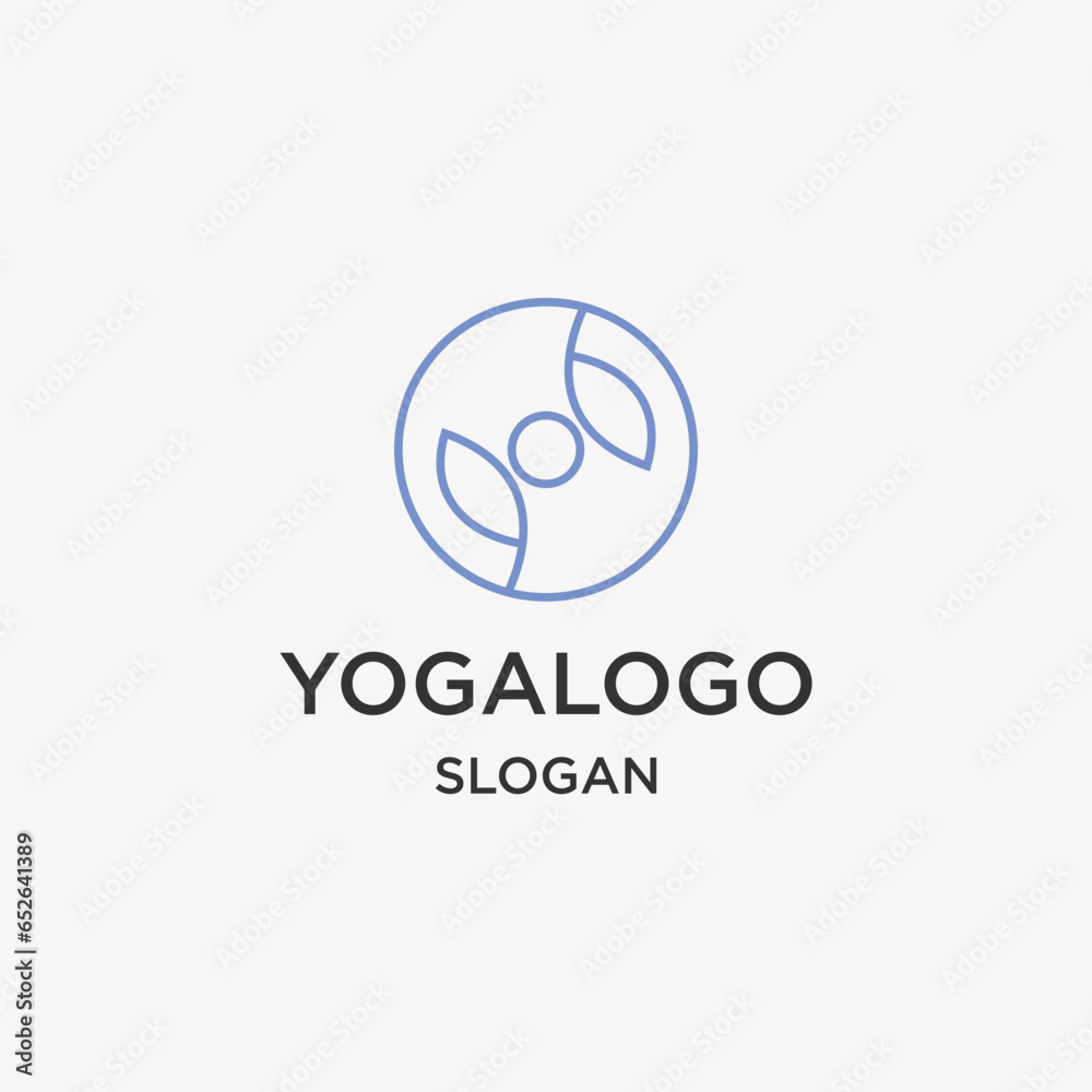 Yoga logo template vector illustration design Yoga logo template vector illustration design