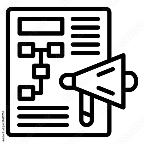 Marketing Plan Icon Style