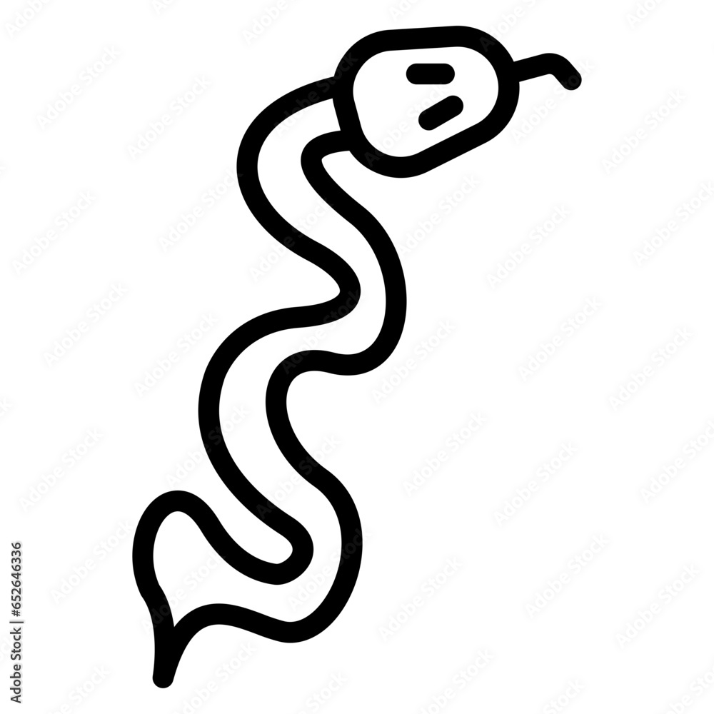 Naklejka premium Snake Icon Style