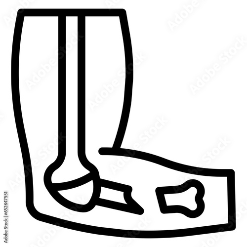 Broken Arm Icon Style