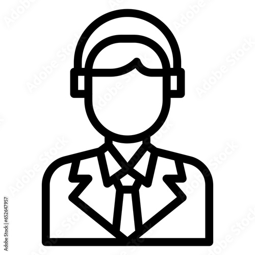 Airline Agent Icon Style