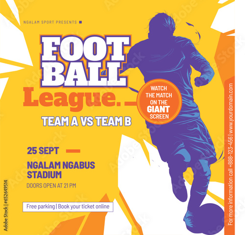 league football flyer template