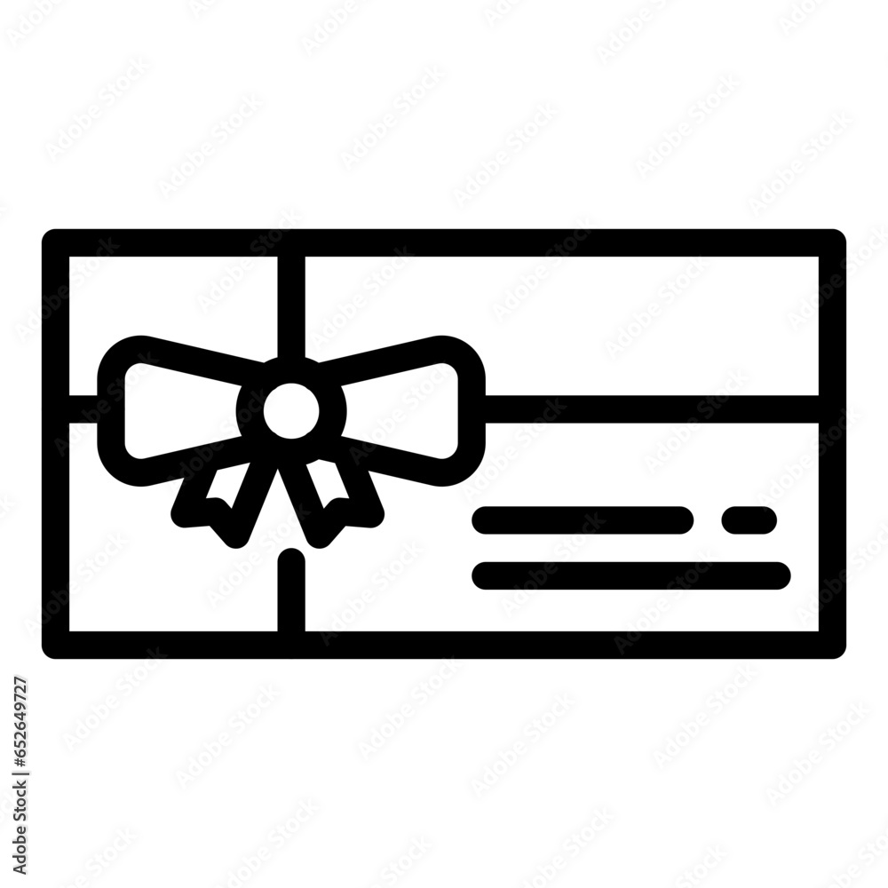 Gift Card Voucher Icon Style
