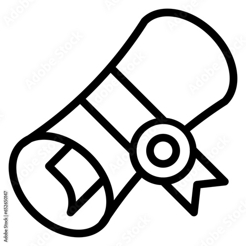 Bachelor Degree Icon Style