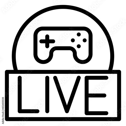 Live Gaming Icon Style