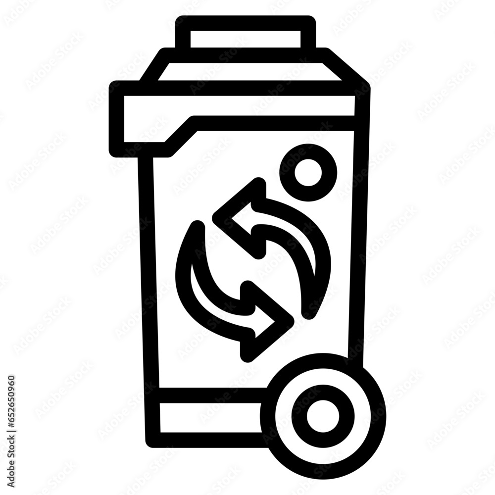trash can, garbage can, rubbish bin icon trash can, garbage can, rubbish bin icon
