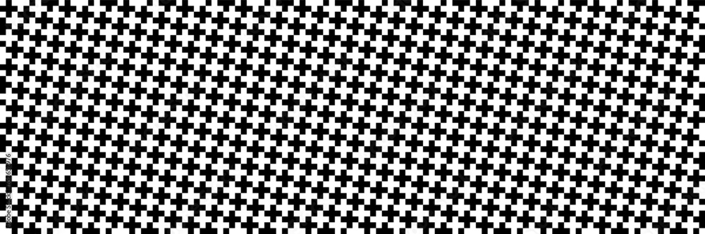 horizontal black and white cross for pattern and background. horizontal black and white cross for pattern and background.