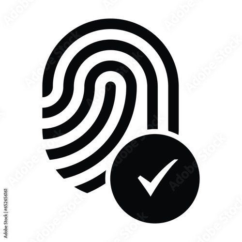 Thumb, print, accepted icon