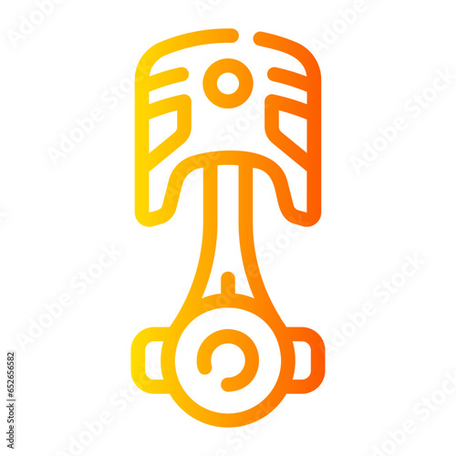 piston Line Gradient Icon