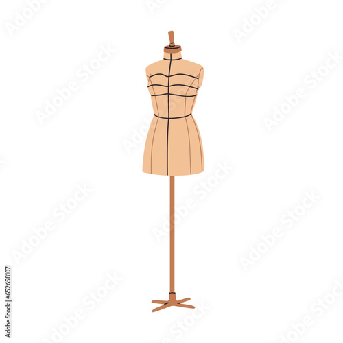 Women mannequin. Dressmaking sewing tailors dummy. Designers fabric manikin. ...