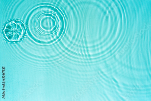 Patterns from Circles from drops on clear water