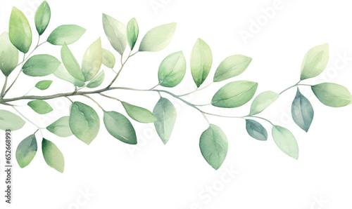 Watercolor floral background, texture. leaves. pastel colors