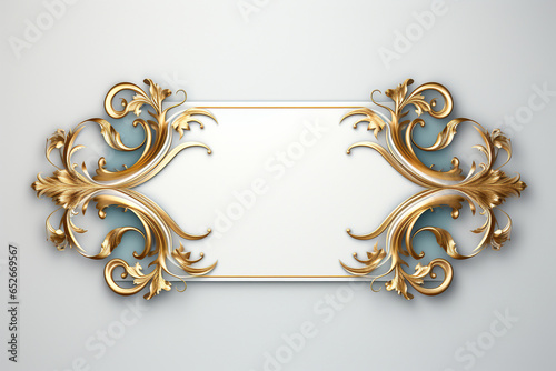 luxury frame on a wall