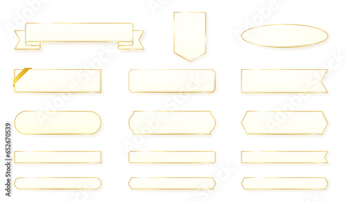 金フチの横長の透明フレーム