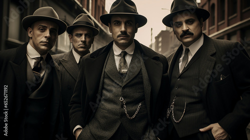 Group of mafioso in 1930s