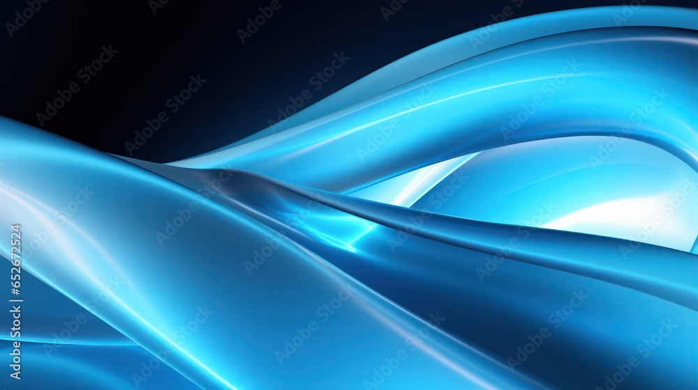Obraz premium abstract blue transparent wave and lines background. Dynamic data analysis and visualization.
