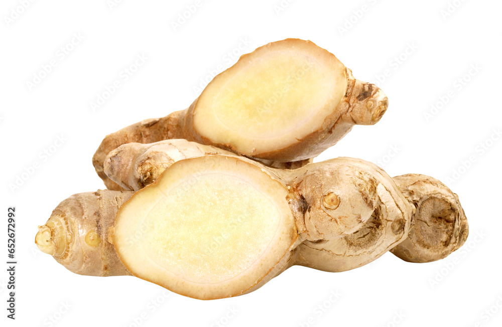 Ginger Root on Transparent PNG Background Ginger Root on Transparent PNG Background