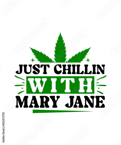 just chillin with mary jane svg design