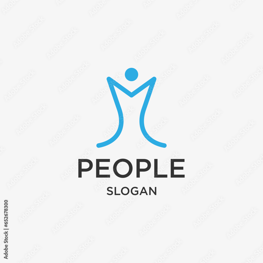 People logo icon design template vector illustration People logo icon design template vector illustration