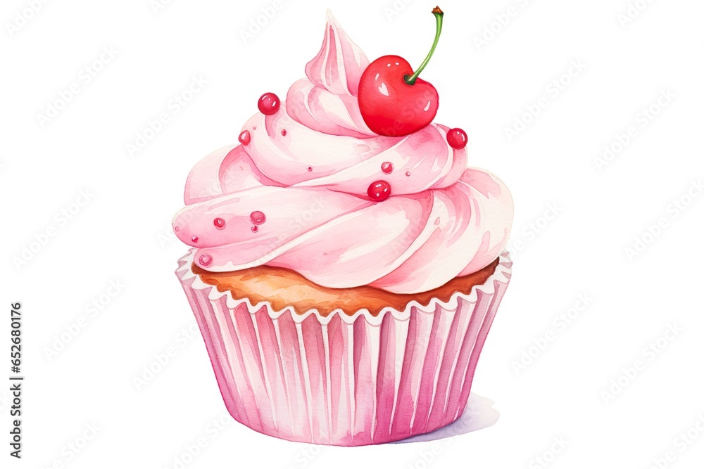 Watercolor Cupcakes Set.. Watercolor Cupcakes Set..