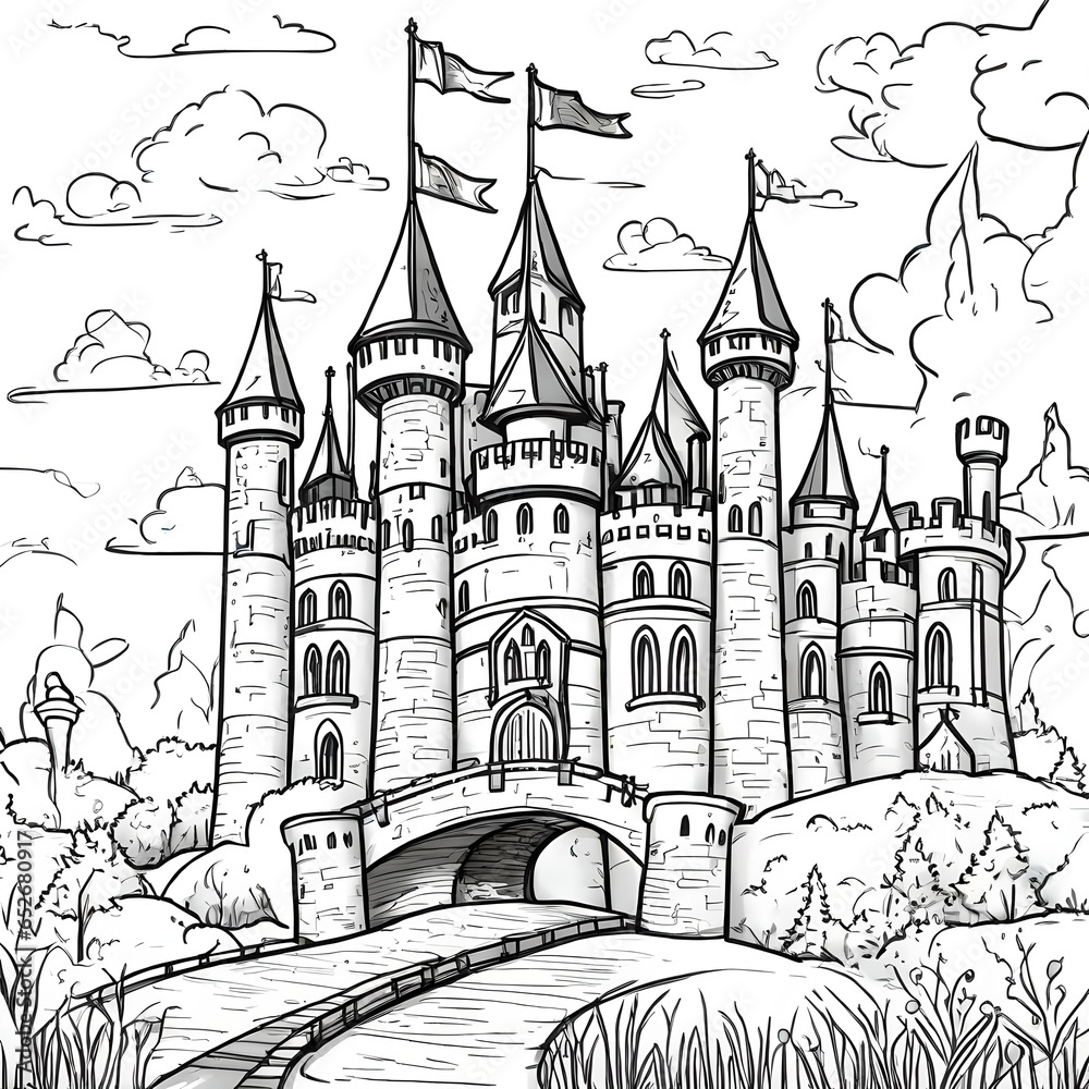 Fototapeta premium fairy tale castle