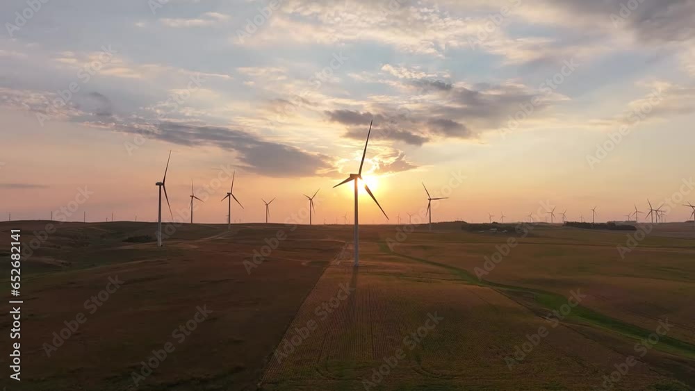 Renewable Energy at Sunset