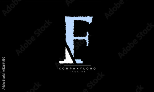 Alphabet letters Initials Monogram logo F,F  INITIAL,F  letter