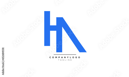 Alphabet letters Initials Monogram logo HA, HA INITIAL,HA  letter