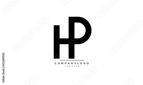 Alphabet letters Initials Monogram logo HP,HP  INITIAL,HP  letter