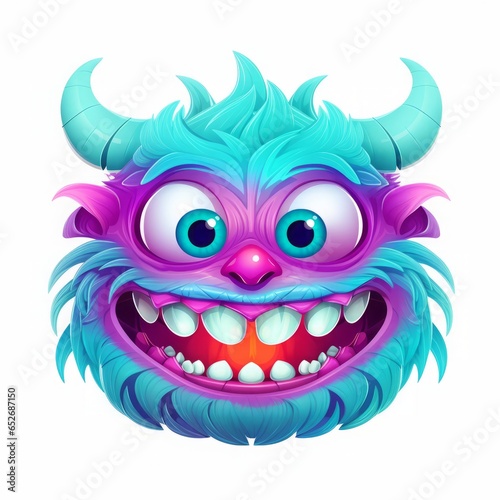 monster children s character. Cartoon design element on white background.