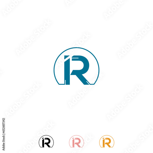 IR abstract logo concept or ir logo design