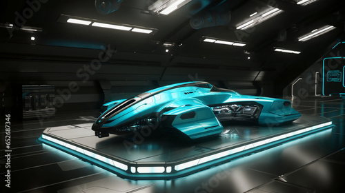 Spaceship Flight Outer Space Galaxy Adventure Futuristic Machine Battle Cyberpunk Wormhole Apocalypse Generative AI