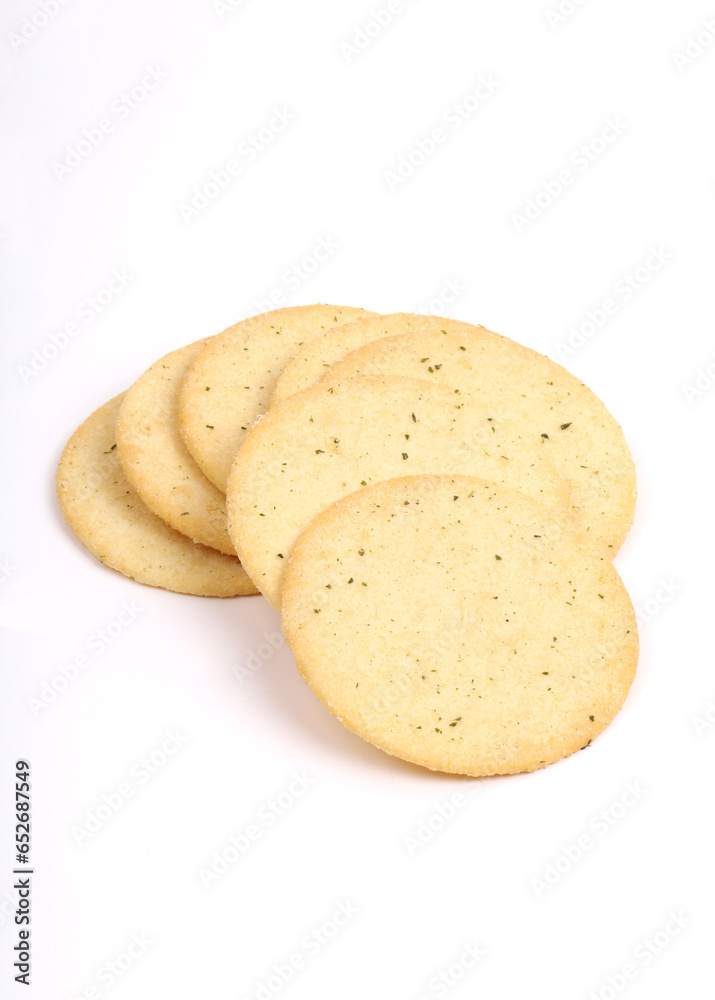 Potato Biscuit on white background, new angles Potato Biscuit on white background, new angles