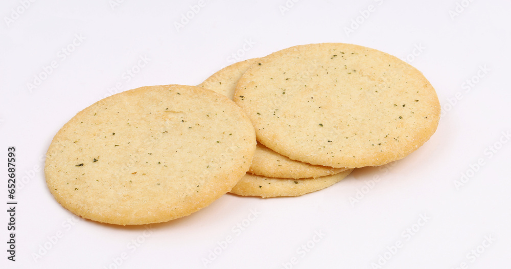 Potato Biscuit on white background, new angles Potato Biscuit on white background, new angles