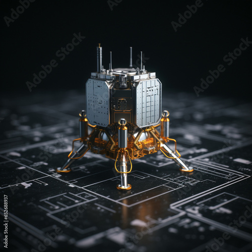 Space Mission Exploration Capsule Lab Habitat Planet Space Station Facility Lunar Base Galaxy Home Alien Sci-fi Expedition Outpost Science Center Fiction Astronaut Generative AI