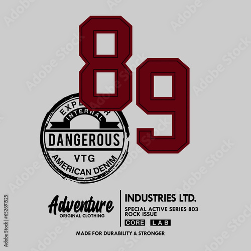 varsity , school fashion applique graphic for tees, sweater, polo, poster etc..